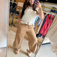 Latte Mineral Wash Drawstring Pants