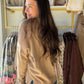 Taupe Round Neck Pullover