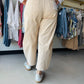 Lovervet Striped High-Rise Barrel Jeans