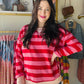 Stripe Terry Striped Pullover