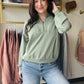 Sage Zip Collar Pullover