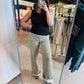 Leopard Wide Leg Denim