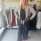 Black Wide Leg Cargo Pants