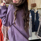 Purple Talina Textured Sweater