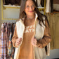 Cream Sherpa Accent Vest