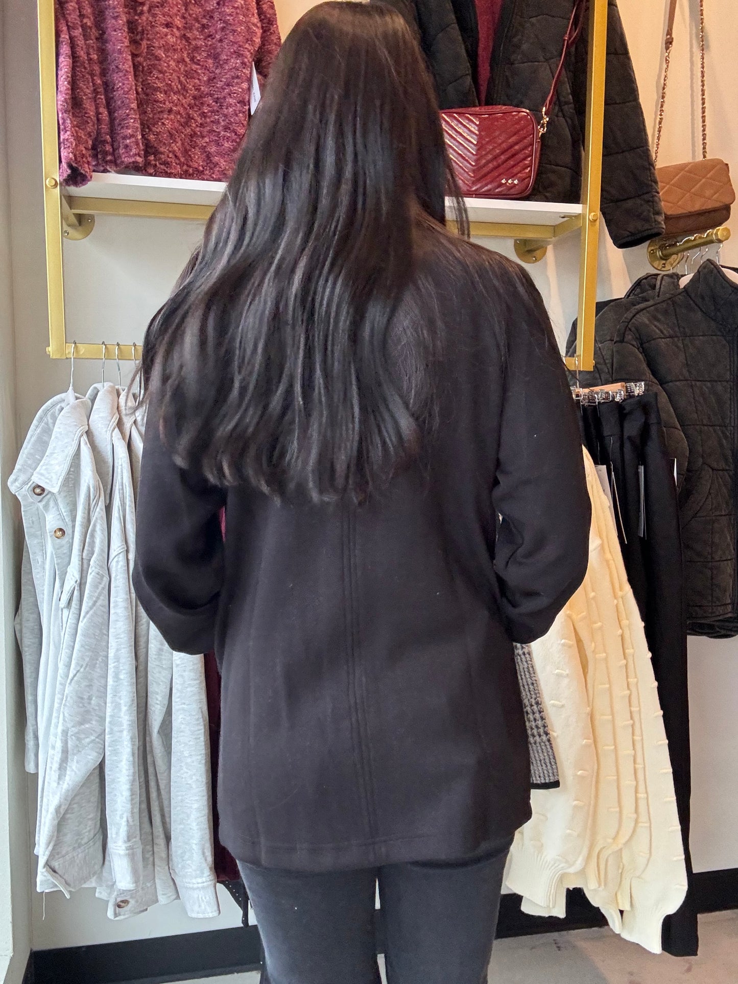 Techno Lux Zipper Cardigan