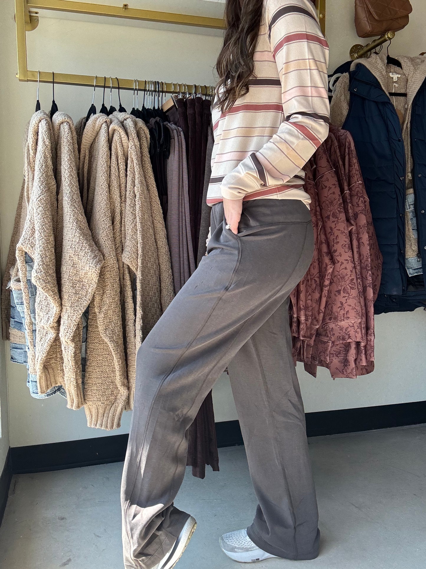 Charcoal Casual Bottoms