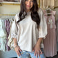 Taupe Tiered Sleeve Pullover