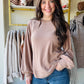 Mocha Slit Detail Pullover