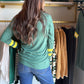 Larissa Green & Gold Top