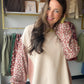 Oatmeal Mix & Match Knit Pullover