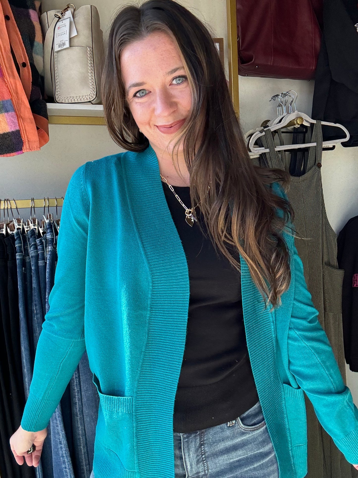 Turquoise Lightweight Cardigan