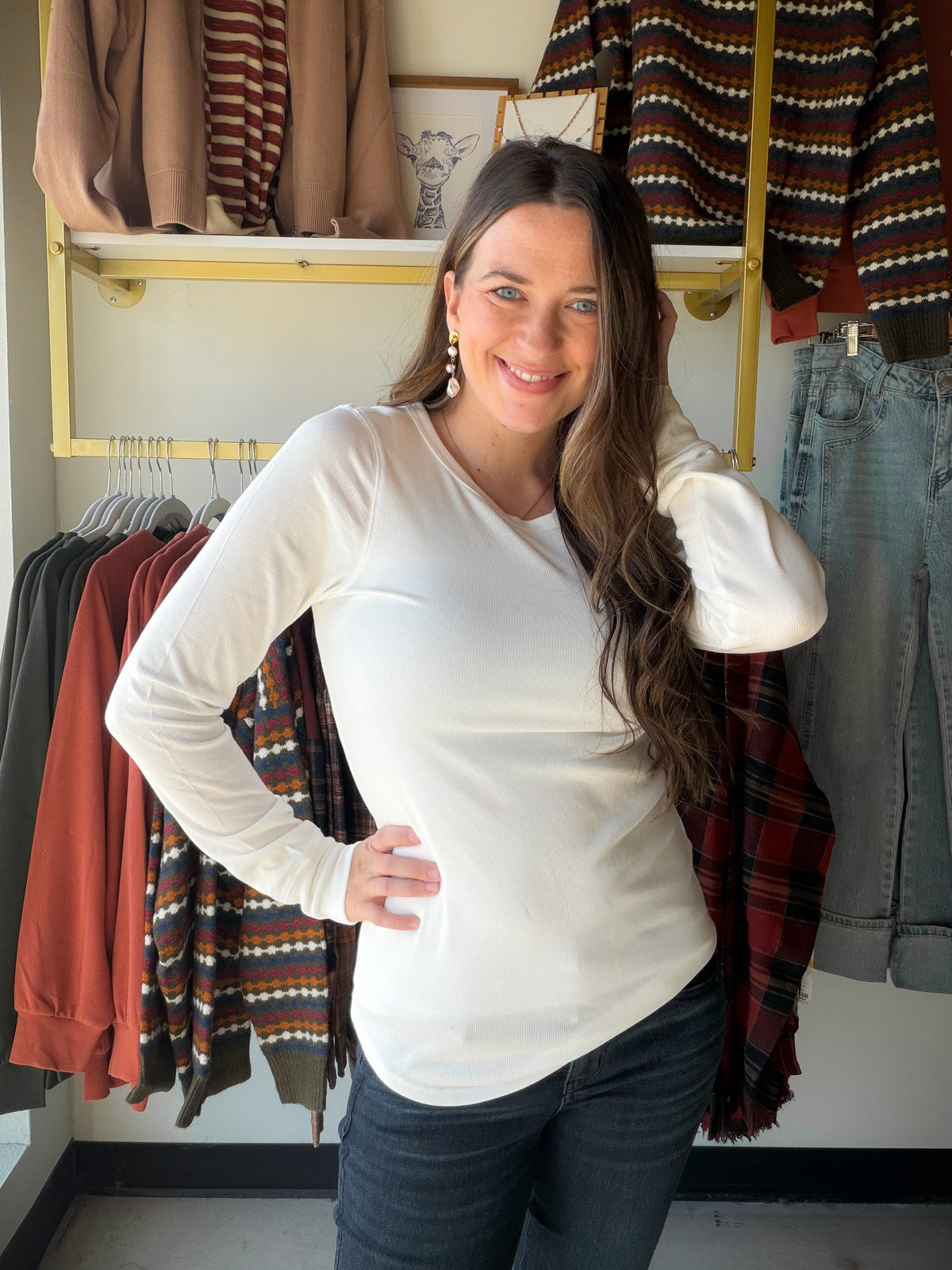 White Stacey Top