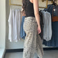 Animal Print Twill Pants