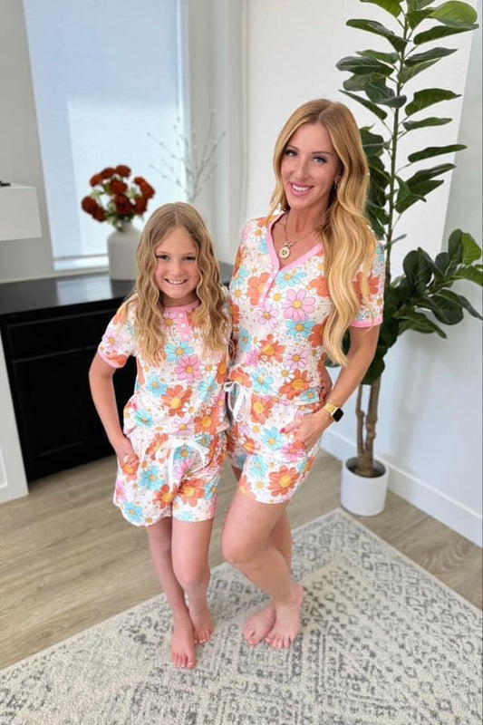 Shirley Flower PJ Set -