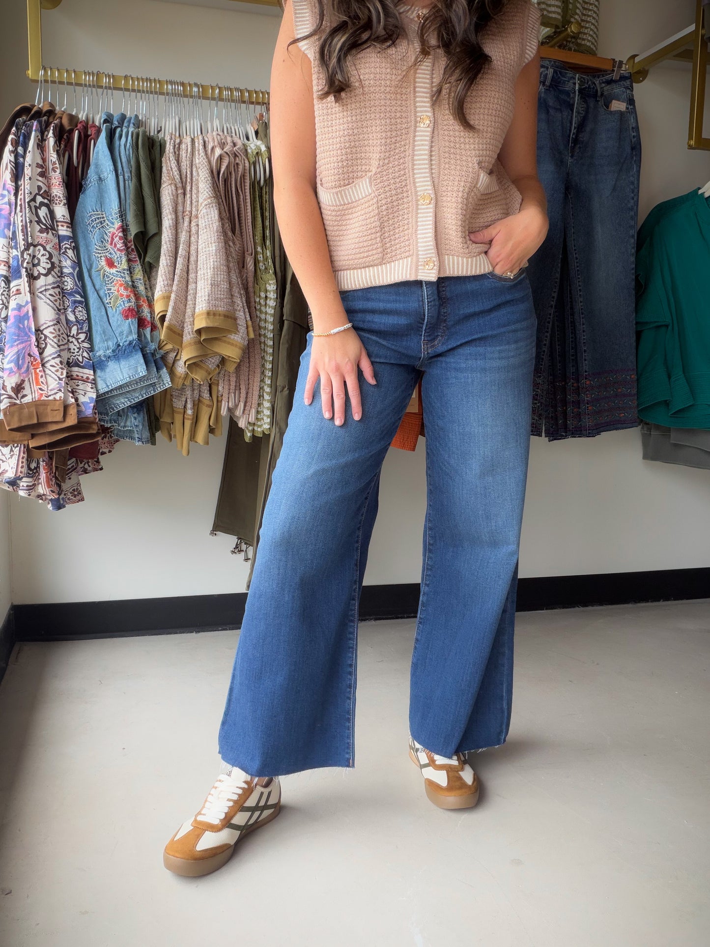 Meg High Rise Wide Leg Denim