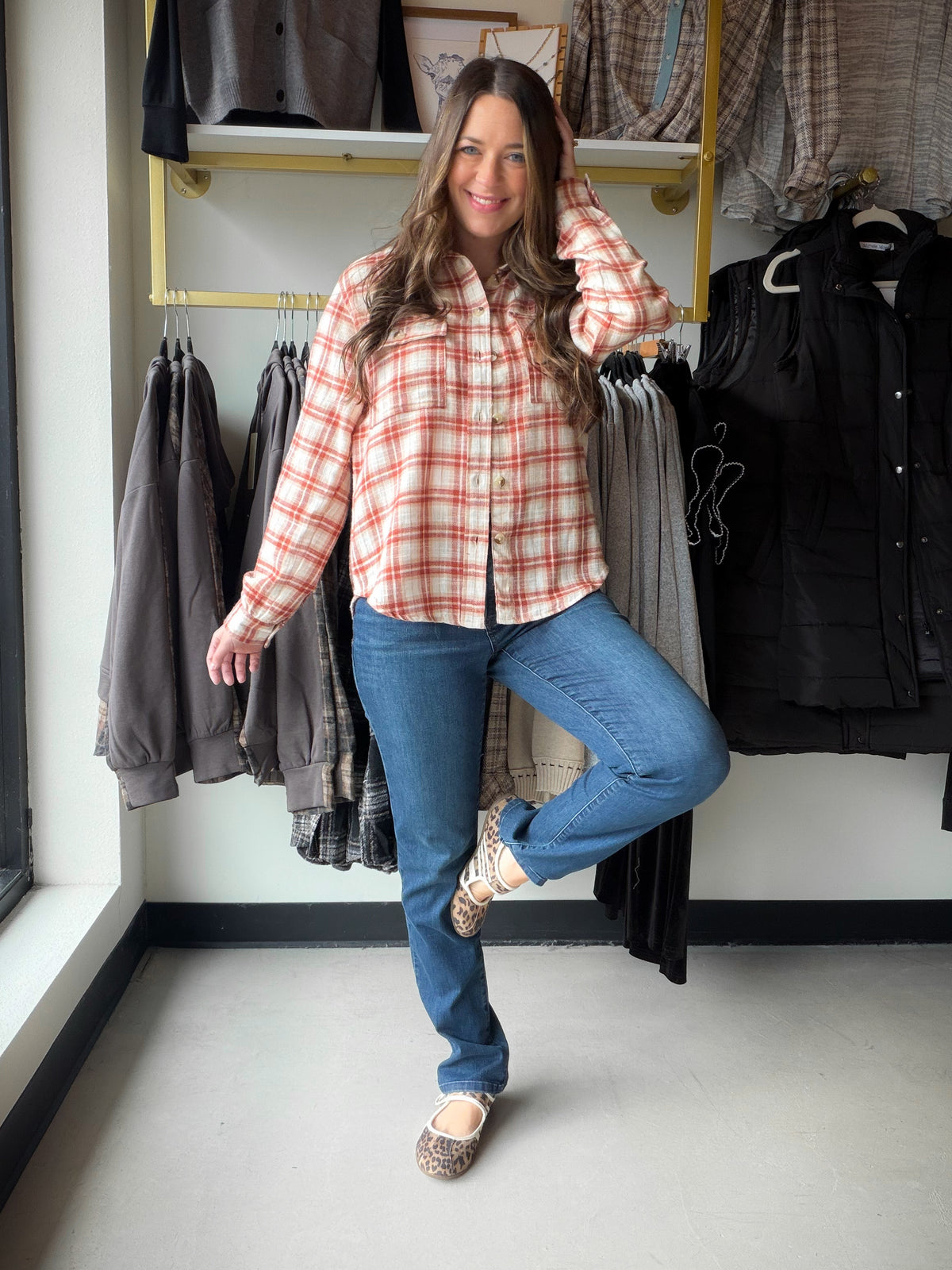High Rise Straight Leg Jean