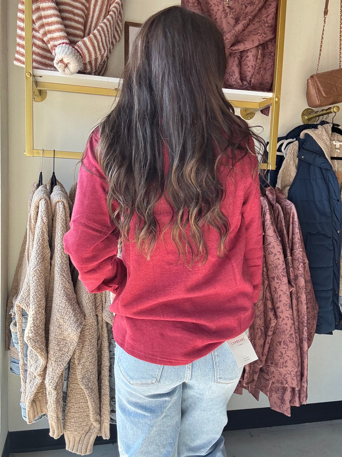 Maroon Miley Pullover