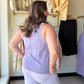 Dusty Purple Mineral Washed Tank