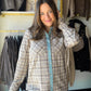 Ivory Plaid Rowe Top