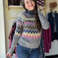 Ash Grey Microfiber Mock Neck