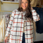 Ivory & Rust Plaid Shacket