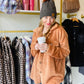 Camel Cozy Fleece Shacket