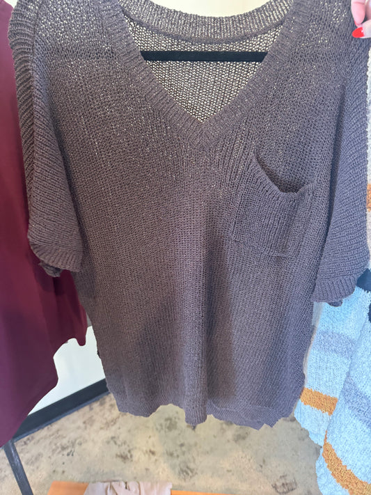 #2 Chocolate Brown Sweater Top