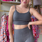 Butter Basic Cropped Cami - Titanium