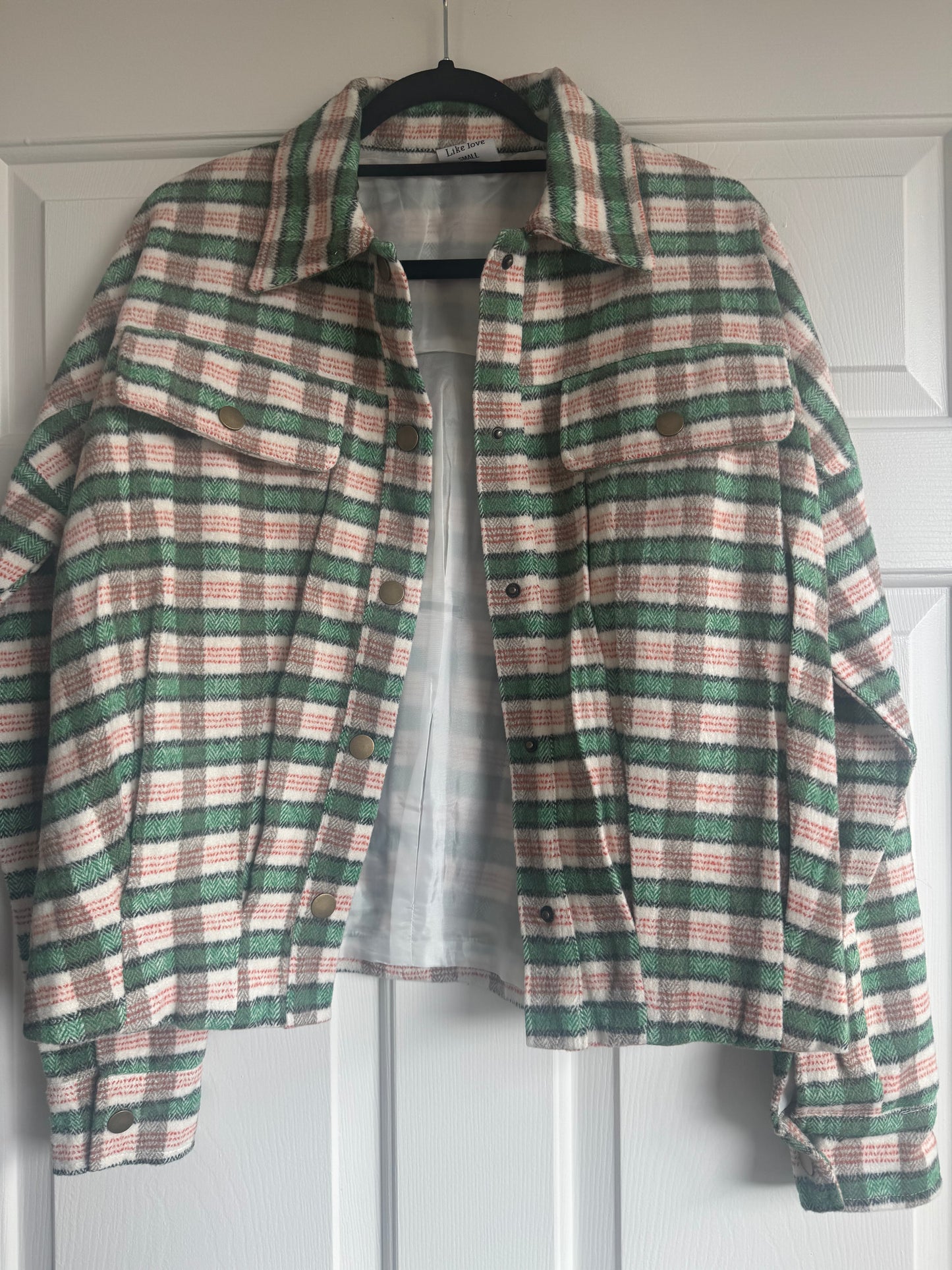 Rust & Olive Plaid Jacket