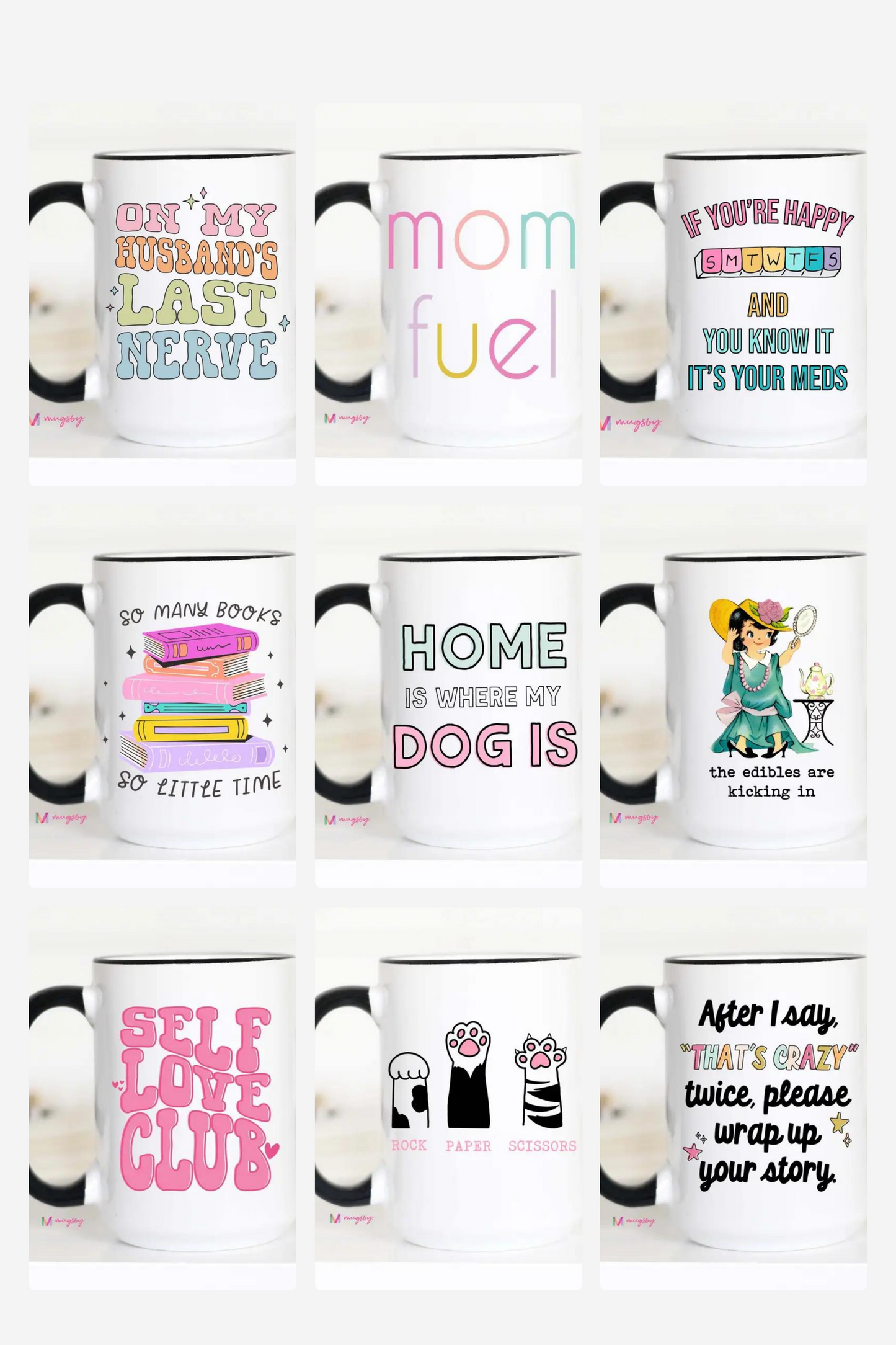 Mugsby Snarky Mugs - 15oz