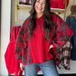 This cozy layered top combines soft plaid fleece with textured waffle knit for effortless style and warmth. Featuring functional button closures and convenient pockets, it's perfect for casual days or relaxed weekends. The mixed fabric design adds visual interest while the relaxed fit ensures all-day comfort. An easy-to-wear piece that transitions seamlessly from season to season.

Bibi