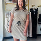 Thread & Supply

Throw on and go - this staple cotton tee dress is featured with an adjustable drawstring waist, scoop neckline and of course, pockets.

Scoop neckline
Adjustable drawstrings on waist
Cap sleeves
Measurements for a size small:

Length: 35.5"
Chest: 19"
Waist: 14.5"
Sweep: 21.5"
Fabric Content/Care:&nbsp;

88% Cotton
12% Polyester
Machine Wash Cold
