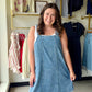 Trust us when we tell you this soft stretchy overall dress will be your GO to outfit! You're gonna want to live in this cute thing!&nbsp; Slip it on and you're ready to go! Ultimate stretch and large side pockets! Grab these quick!&nbsp;

FABRIC: Stretchy denim jogger style fabric&nbsp;

&nbsp;84% COTTON 16% POLY
