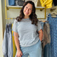 Thread &amp; Supply

Elevate your daily rotation with this premium 100% cotton essential featuring a breathable, relaxed fit. This lightweight staple combines timeless blue stripes with effortless comfort for the perfect year-round base layer.

Breathable 100% natural cotton fabric
Relaxed fit for all-day ease
Timeless, classic blue stripe print
Versatile lightweight layering essential
Flattering crew neck silhouette
Durable quality by Thread &amp; Supply
