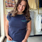 Navy Blanket Stitch Sweater