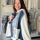 Indigo Butterfly Placket Hoodie