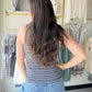 Navy Multi Stripe Edlin Tank
