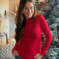 Keigan Red Mesh Top