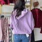 Periwinkle Elastic Hem Hoodie