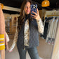 Ivory Dot Mesh Top