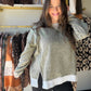 Light Olive Acid Wash Pullover
