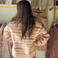 Khaki Multi Stripe Sweater