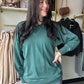 Hunter Green Pigment Dyed Pullover