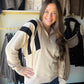 Taupe Accent Half Zip Hoodie
