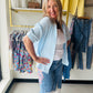 Blue Sawyer Gauze Top