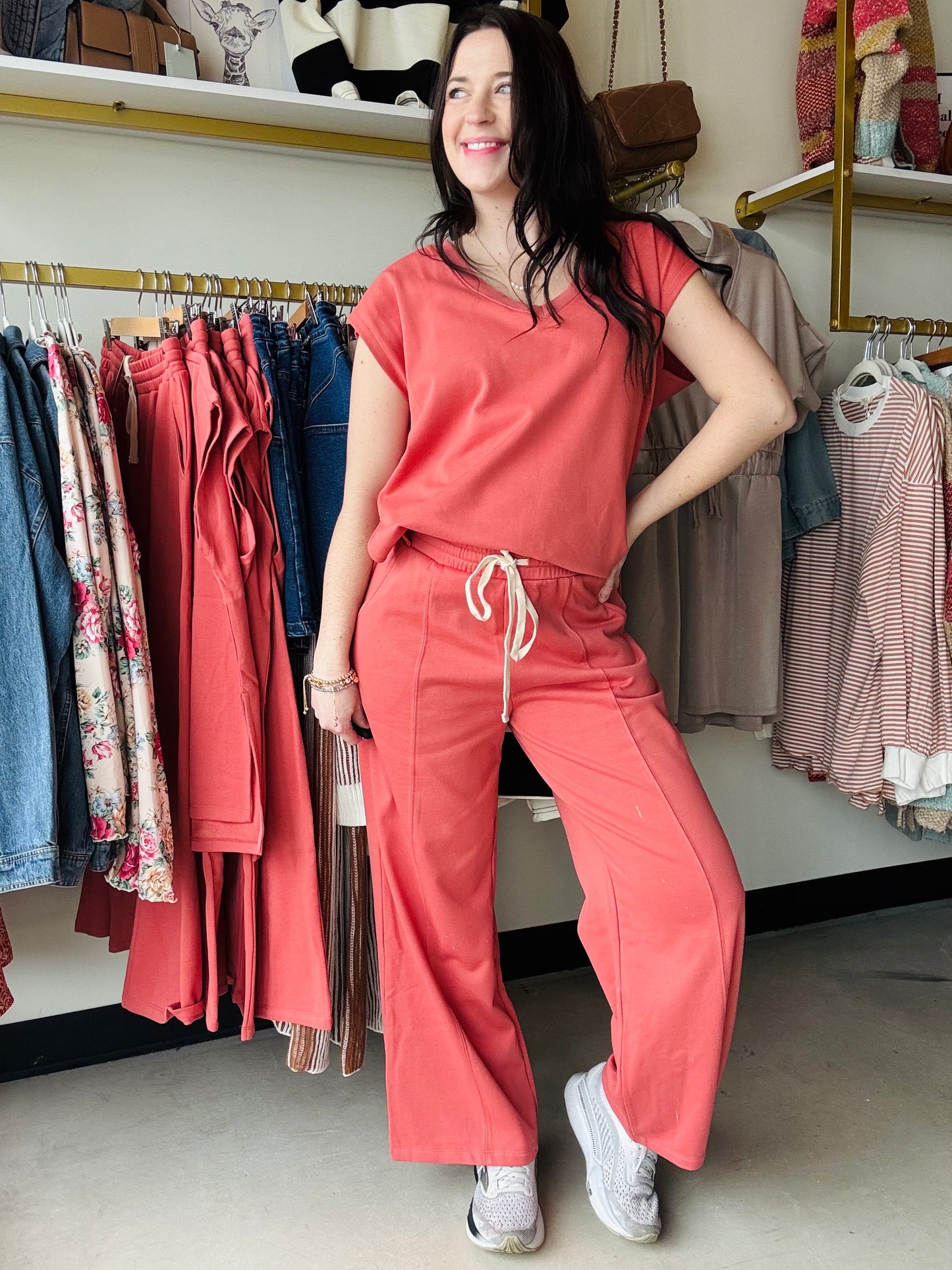 Brick Drawstring Lounge Bottoms