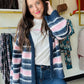 Indigo Multi Stripe Cardigan