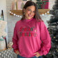 Feelin' Festive Hot Pink Mock Neck