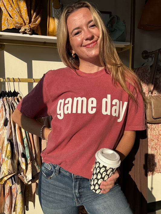 Red & White Game Day Tee